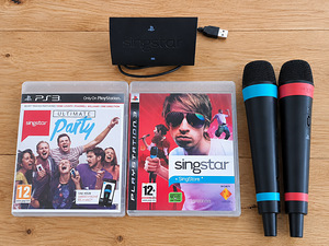 Комплект PS3 SingStar — 2 беспроводных микрофона + 2 игры (1 фото из 3)