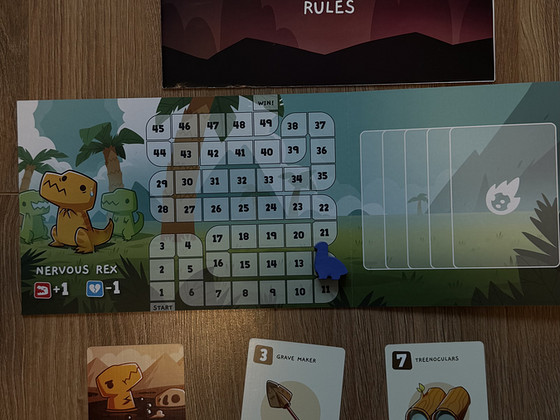 Lauamang . Board game Happy little dinosaurs