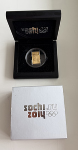 Сочи Леопард (2014) 15,55 gr gold 999 (2 фото из 3)