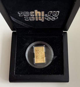 Сочи Леопард (2014) 15,55 gr gold 999 (3 фото из 3)