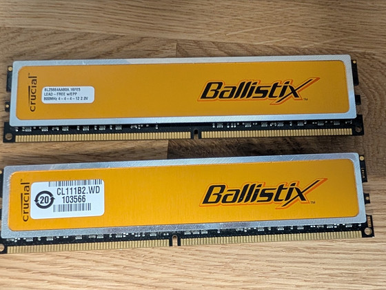 Crucial Ballistix DDR2 4GB (2x2GB) 800MHz CL4 lauaarvutile