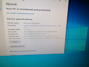 B85M-E45 I7 4790 3.60GHZ (2 foto / 2)