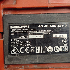 Relakas Hilti AG 4S-A22 + aku 5.2Ah (5 foto / 5)