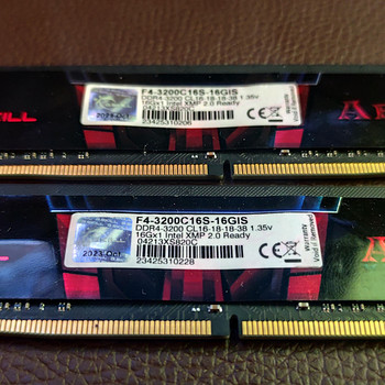 32GB (2x16) DDR4 3200mhz G.SKILL Aegis