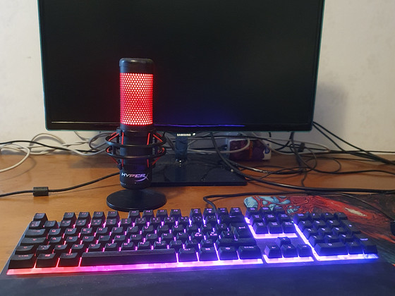 Täielik gaming setup – arvuti, monitor, HyperX + SteelSeries