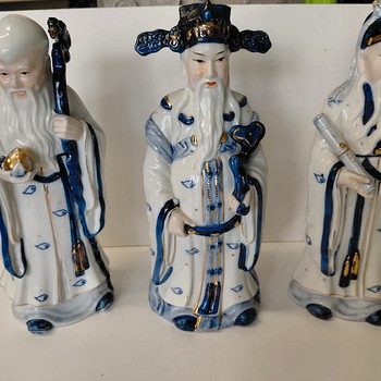 Hiina tarkade vintage-portselankujukesed (Fu Lu Shou)