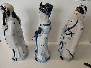 Hiina tarkade vintage-portselankujukesed (Fu Lu Shou) (2 foto / 8)