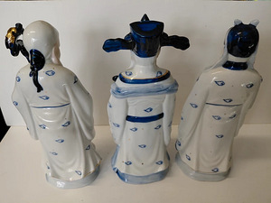 Hiina tarkade vintage-portselankujukesed (Fu Lu Shou) (3 foto / 8)