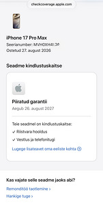 Apple iPhone 17 Pro Max 256GB Orange nagu uus. Garantii (10 foto / 10)