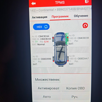 TPMS rõhuandurid igale autole