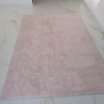 Мягкий пушистый ковер Rug.ee 160×230 см (розовый / пудровый)
