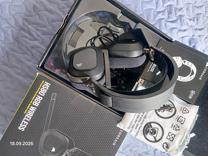 Наушники Corsair HS80 RGB WITELESS игровые, торг (3 фото из 5)