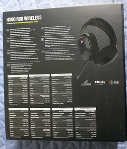 Наушники Corsair HS80 RGB WITELESS игровые, торг (5 фото из 5)