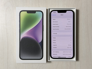 Apple 14 Midnight 128GB как новый! Аккумулятор 100% (7 фото из 8)