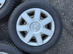 15" штампованные диски Mazda 5x114,3 + шипованные шины 195/65/15 8,5 мм (3 фото из 9)