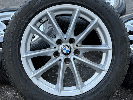 17" оригинальные диски BMW style 618 5x112 + шипованные шины 225/55