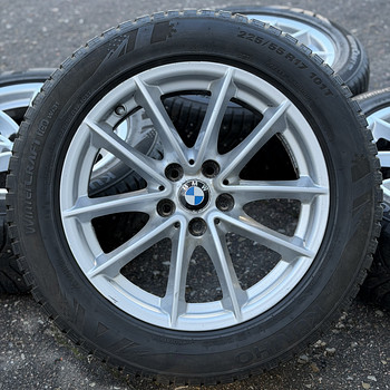 17" BMW style 618 originaalveljed 5x112 + naaatrehvid 225/55