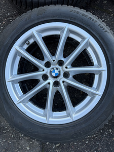17" BMW style 618 originaalveljed 5x112 + naaatrehvid 225/55 (4 foto / 8)