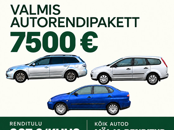 Продаётся готовый пакет по аренде автомобилей — 7500€