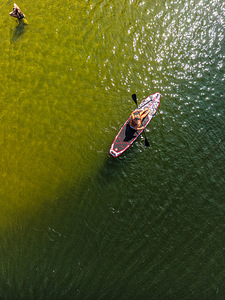 НОВАЯ SUP-ДОСКА, ПОЛНЫЙ КОМПЛЕКТ — СРАЗУ НА ВОДУ! Сиденье+вёсла+насос (2 фото из 7)