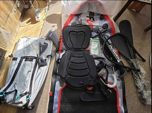 НОВАЯ SUP-ДОСКА, ПОЛНЫЙ КОМПЛЕКТ — СРАЗУ НА ВОДУ! Сиденье+вёсла+насос (5 фото из 7)