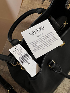 НОВАЯ кожаная сумка Ralph Lauren (Small Marcy Satchel) (2 фото из 5)