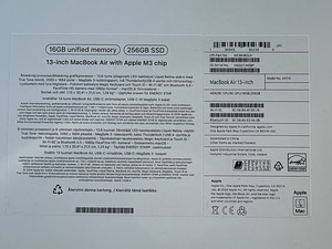 Apple Macbook Air 13 M3 16/256GB как новый! (6 фото из 6)