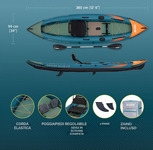 Fish Kayak kalapüügi kajak Bestway Angler Elite X1 Air-deck (3 foto / 5)