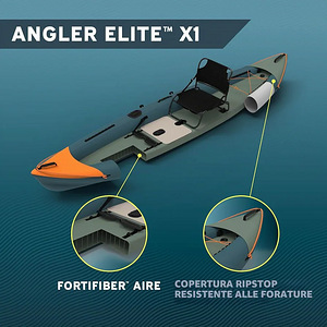 Fish Kayak kalapüügi kajak Bestway Angler Elite X1 Air-deck (2 foto / 5)