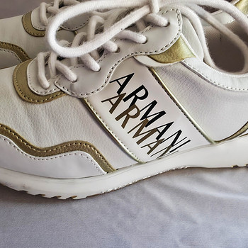 Armani Exchange valged-kuldsed tossud 37 – uued