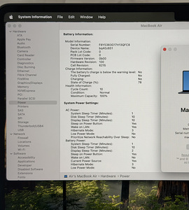 Apple Macbook Air 13 M4 16/256GB SkyBlue SWE nagu uus. (7 foto / 7)