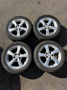 16" оригинальные диски Mazda 5x114,3 + летние шины 205/55/16 5 мм (3 фото из 7)