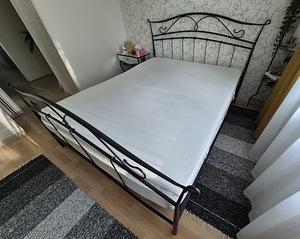 Voodi metall retro 185x210cm + madrats + kattemadrats (3 foto / 4)