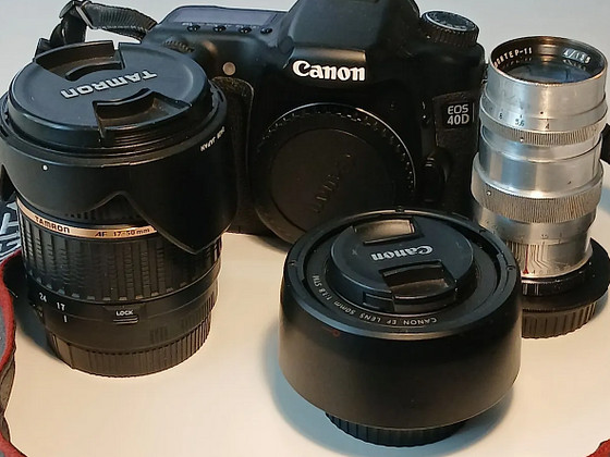 Фото: Canon EOS 40D + объективы + сумка + зарядное устройство