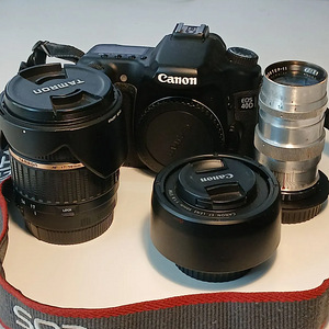 Фото: Canon EOS 40D + объективы + сумка + зарядное устройство (1 фото из 5)