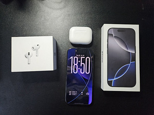 Apple komplekt: iPhone 16 Pro 128GB + AirPods Pro 3 | Origin (1 foto / 8)