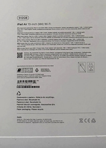 Apple iPad Air 13 Purple 512GB WiFi uus, kinnises pakendis (3 foto / 3)