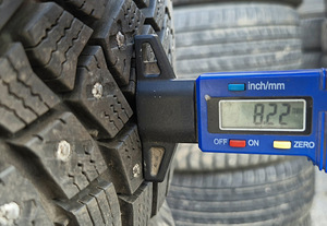 R15 Continental 185/55/15 - 8 мм - 100% шипованные - установка (2 фото из 2)