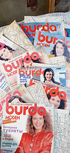 11 старых журналов Burda Moden + выкройки, 1988–1998 (7 фото из 7)