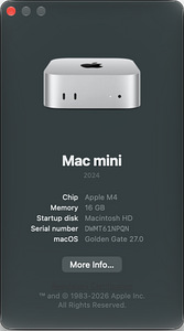 Apple Mac Mini M4 16GB 256GB garantiiga (2 foto / 3)