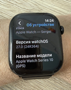 Apple Watch 10 , 46mm GPS ! Black pearl. (1 foto / 6)