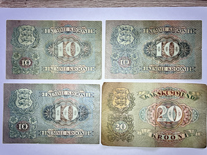 Müüa vanad Eesti Vabariigi paberrahad 1919–1937 (2 foto / 4)