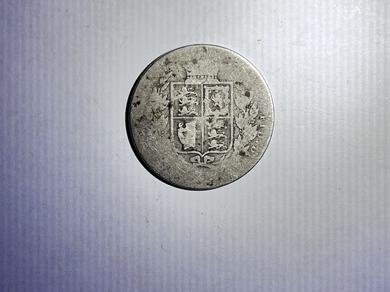 Серебряная монета ½ Crown Великобритании 1881 года, Victoria
