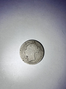 1881 Suurbritannia Victoria ½ Crown hõbemünt (2 foto / 2)