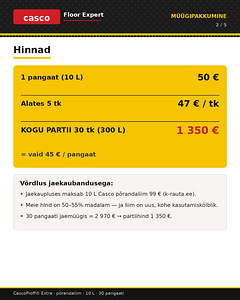 Põrandaliim CascoProff Extra 10 L (3 foto / 5)
