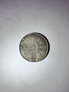 1921 Великобритания George V One Florin / 2 шиллинга — серебро (1 фото из 2)