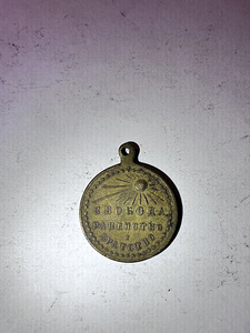 Памятный жетон Русской революции 1917 года с А. А. Брусиловым — ветвь (2 фото из 2)