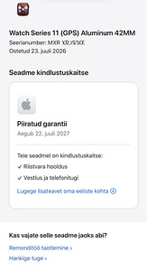 Apple Watch 11 42mm Alu Rose Gold GPS uuevääarne. (5 foto / 5)