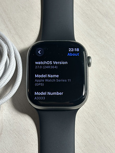 Apple Watch 11 46mm Silver GPS nagu uus! Garantii 08.2027 (4 foto / 7)