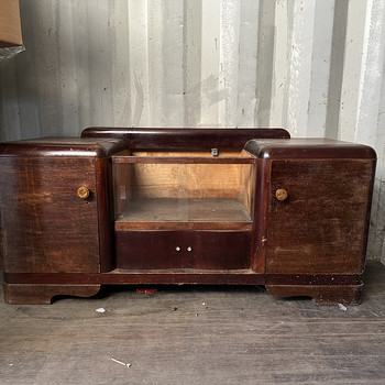 Vanaaegne Art Deco stiilis madal kapp / puhvetkapp